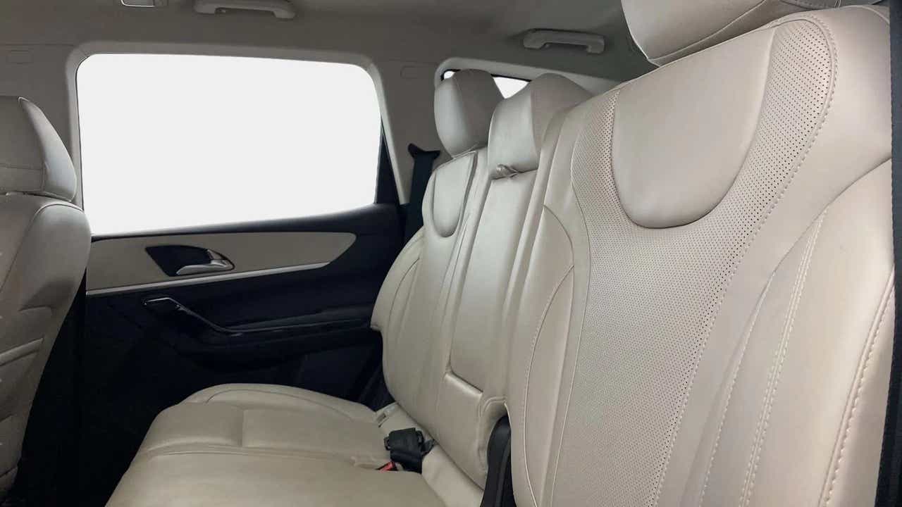 Rear seat view of a Mahindra XUV700