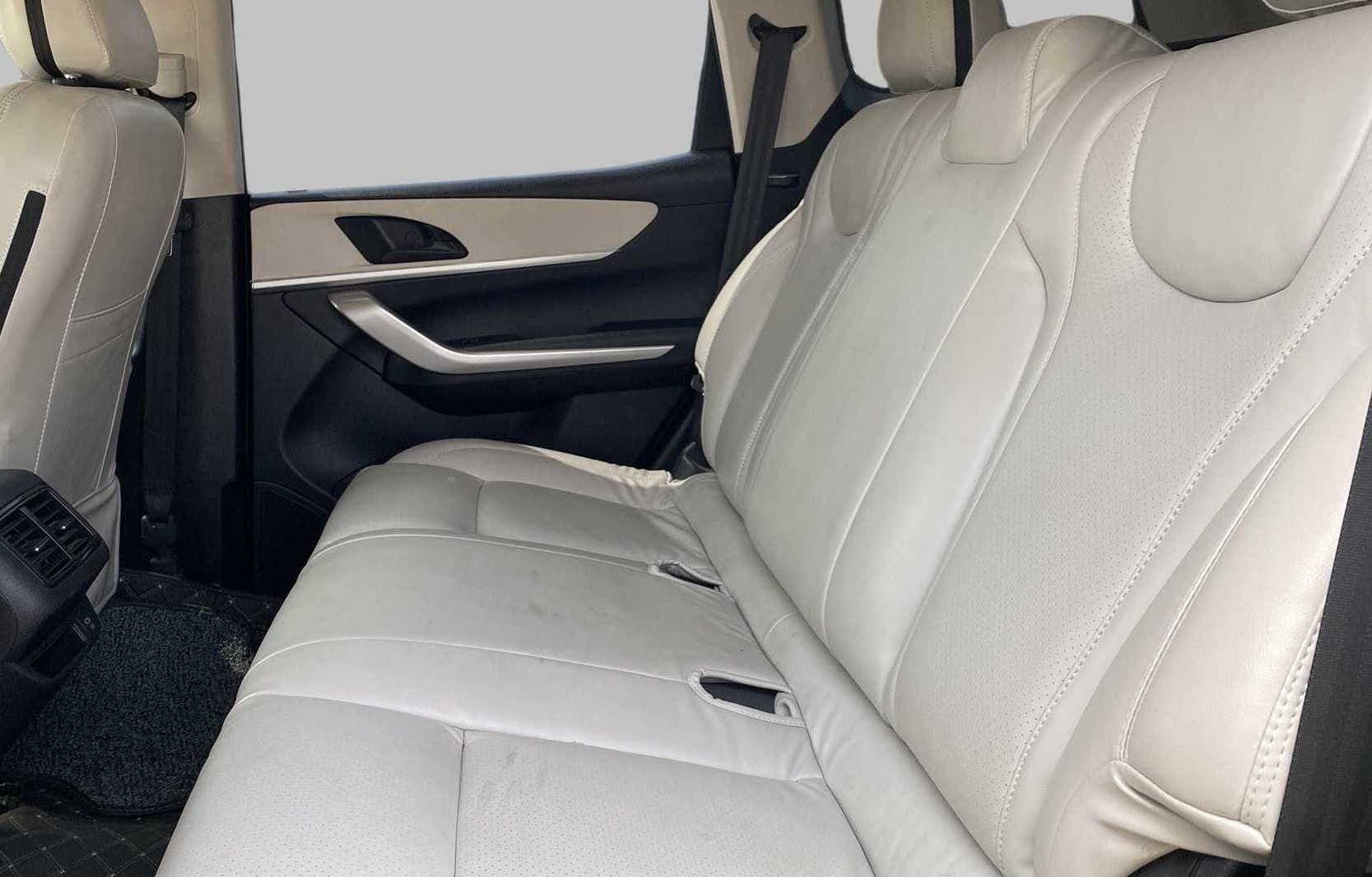 Rear seat view of a Mahindra XUV700