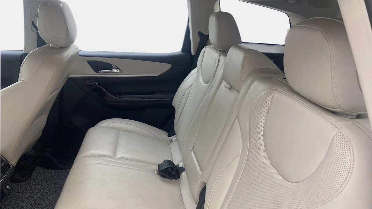 Rear seat view of a Mahindra XUV700