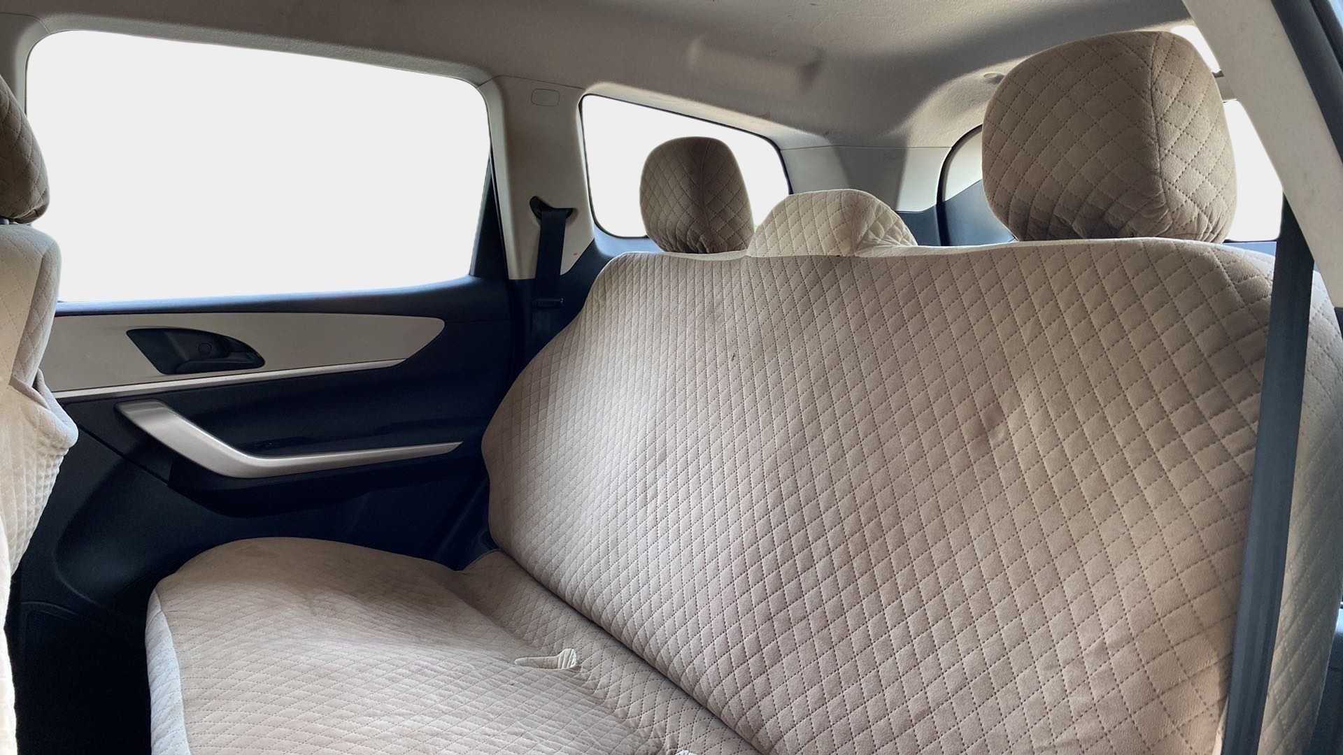Rear seat view of a Mahindra XUV700