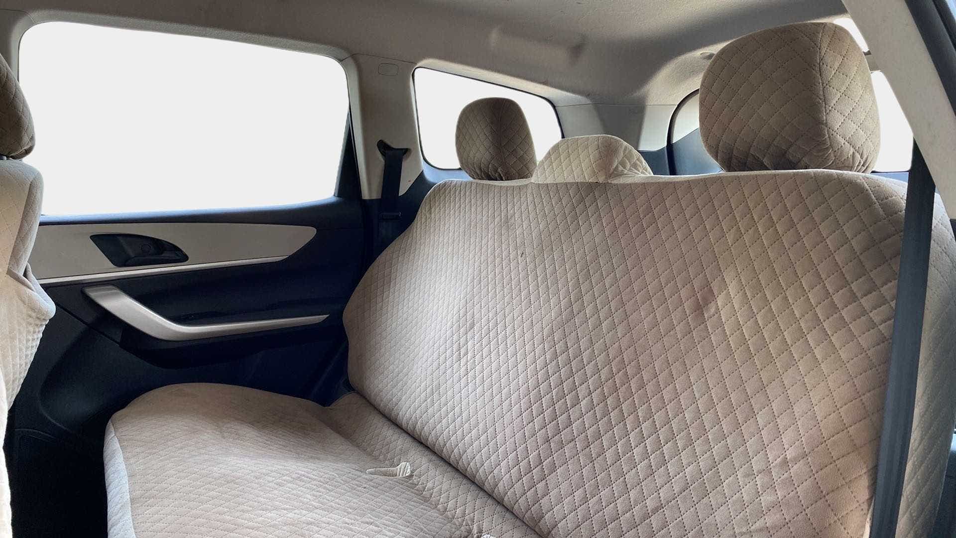 Rear seat view of a Mahindra XUV700