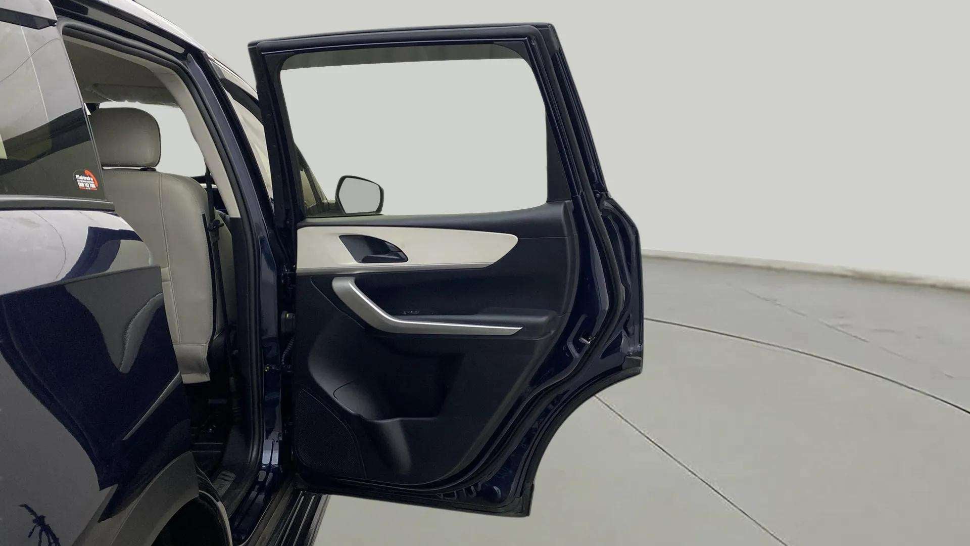 Rear door interior view of a Mahindra XUV700