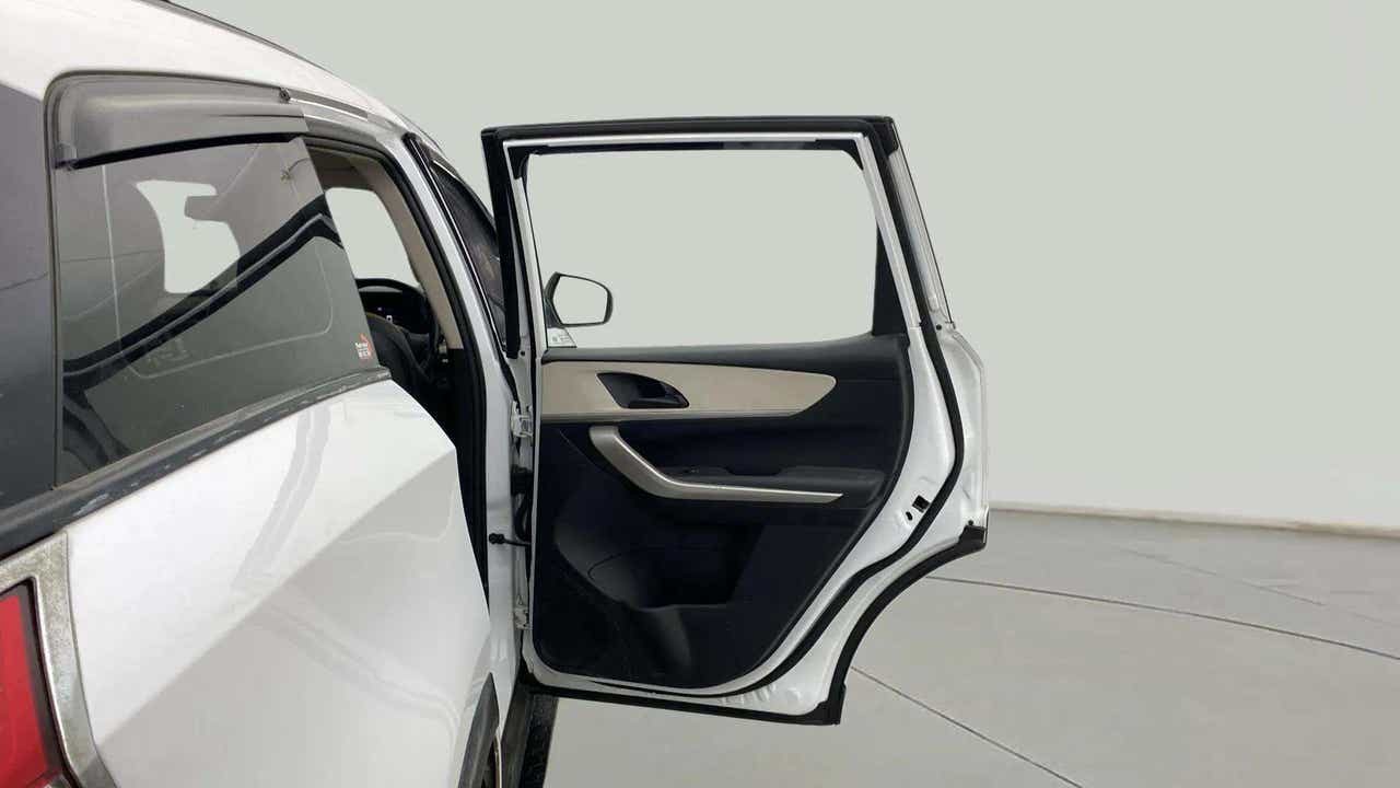 Rear door open view of a Mahindra XUV700