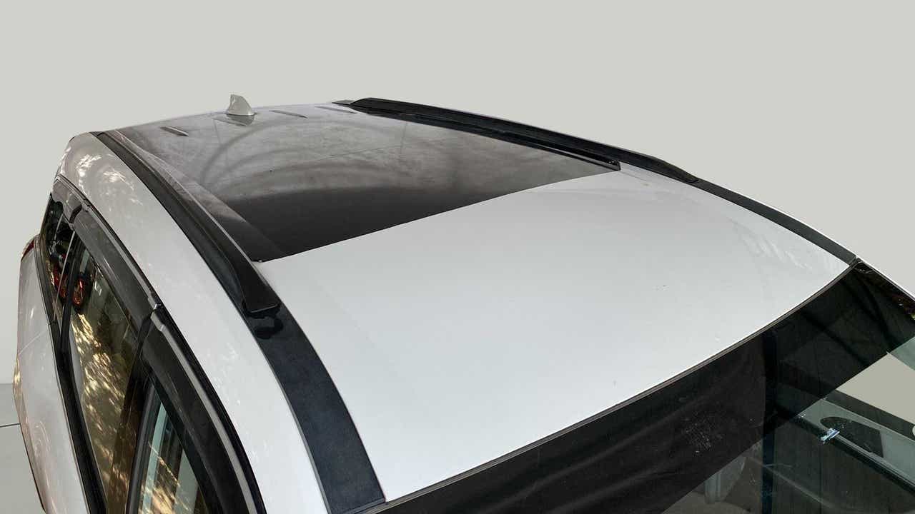 Sunroof view of a Mahindra XUV700