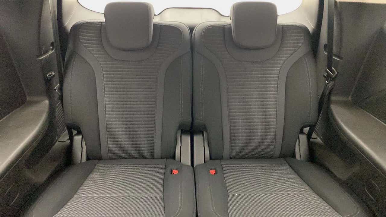 Rear seat view of a Mahindra XUV700
