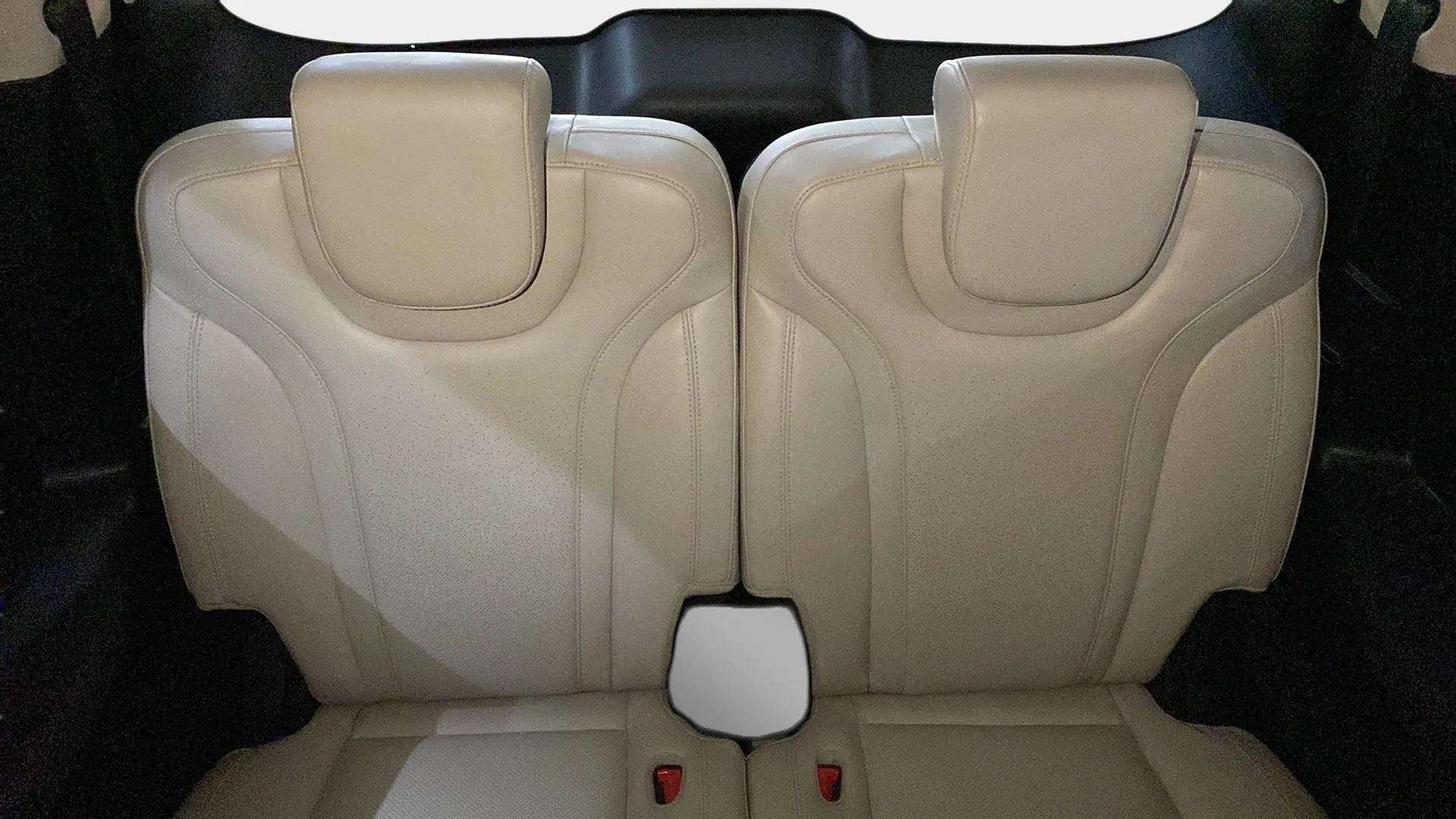Rear seat view of a Mahindra XUV700
