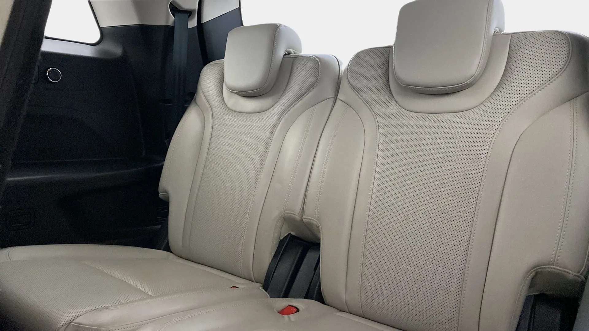 Rear seat view of a Mahindra XUV700