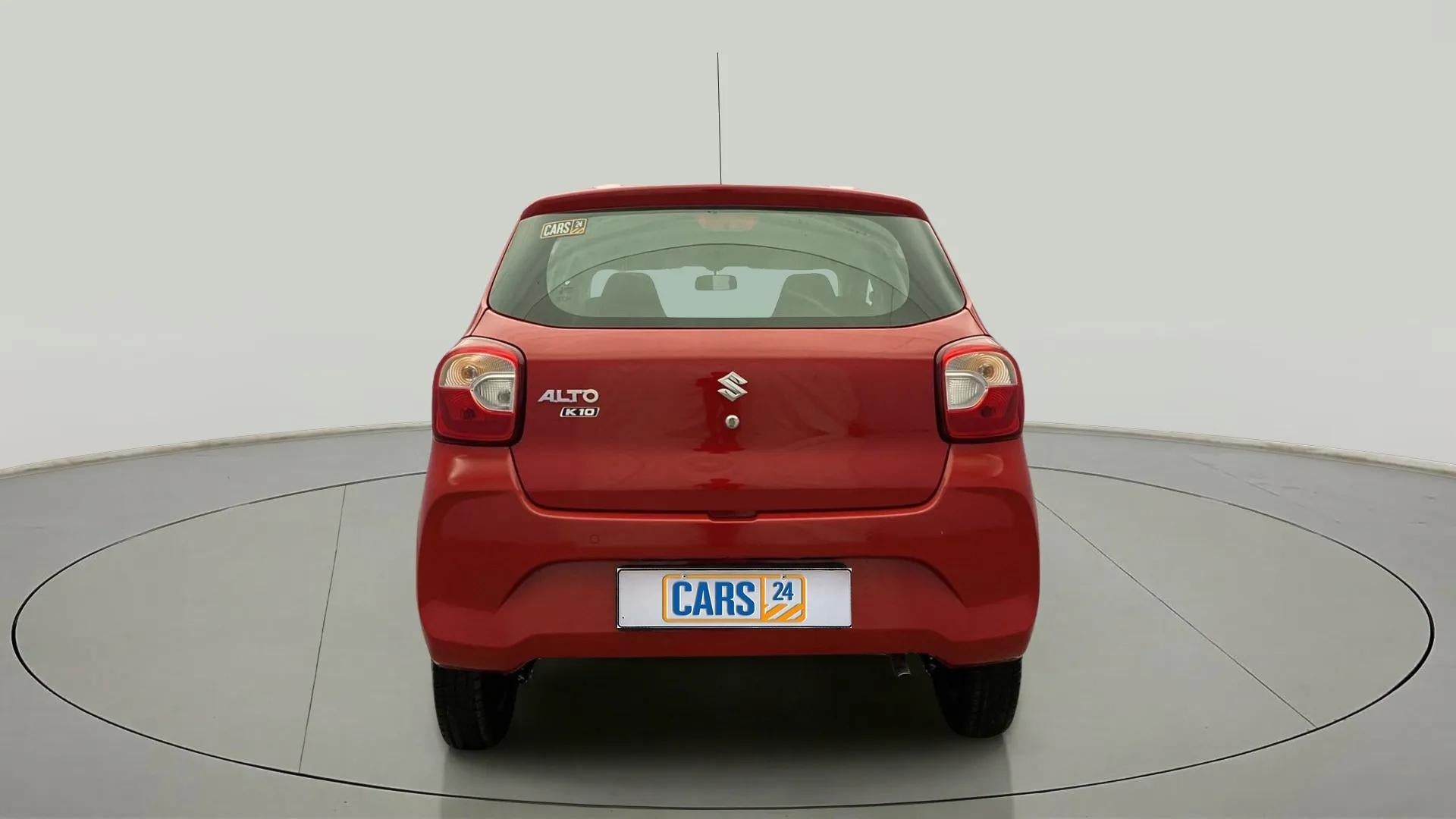 Rear view of a maruti suzuki alto k10