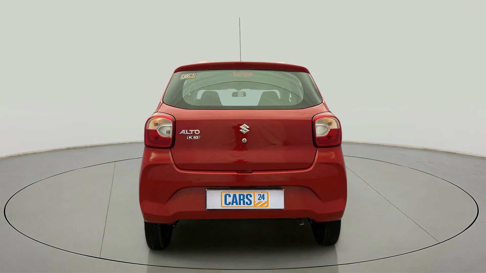 Rear view of a maruti suzuki alto k10