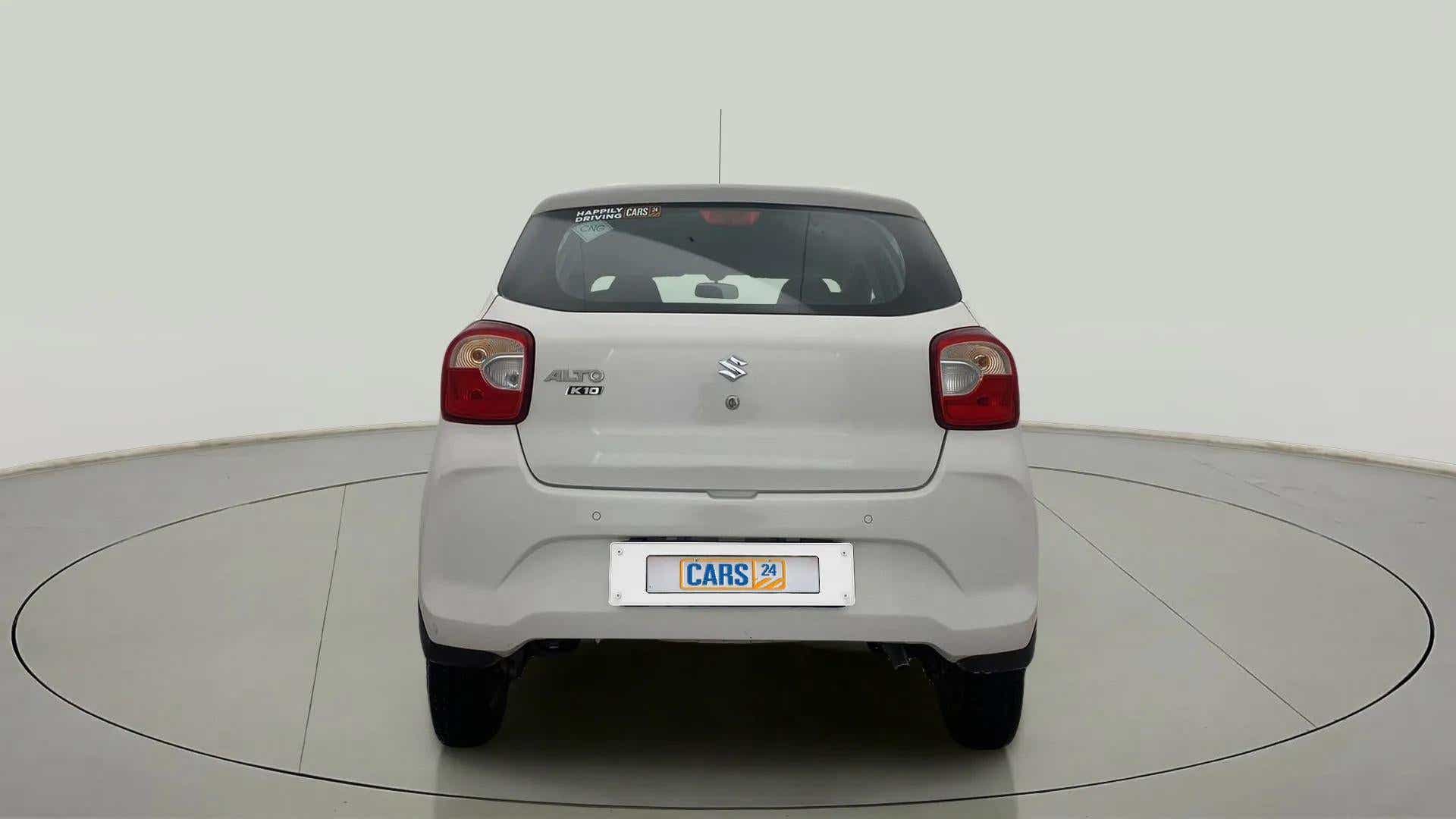 Rear view of a maruti suzuki alto k10