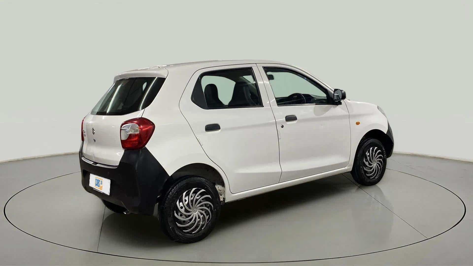 Rear three-quarter of a Maruti Suzuki Alto K10
