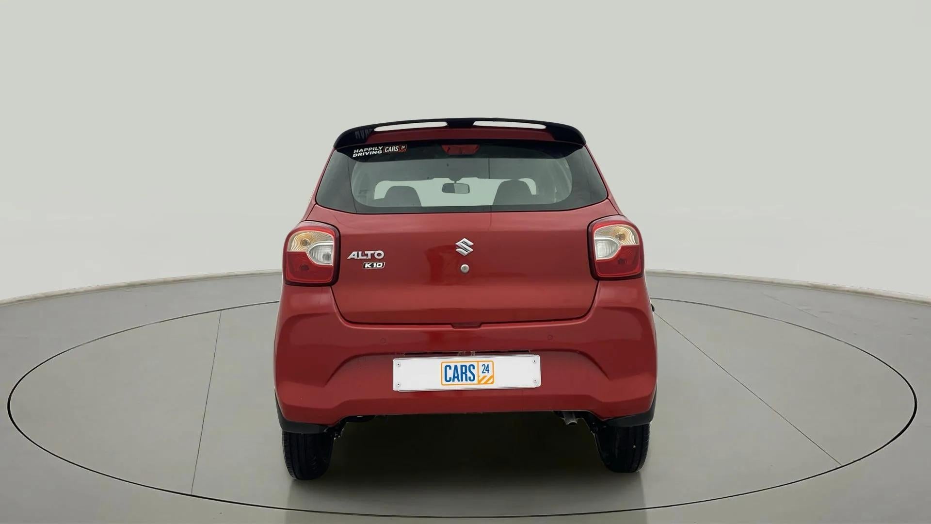 Rear view of a Maruti Suzuki Alto K10