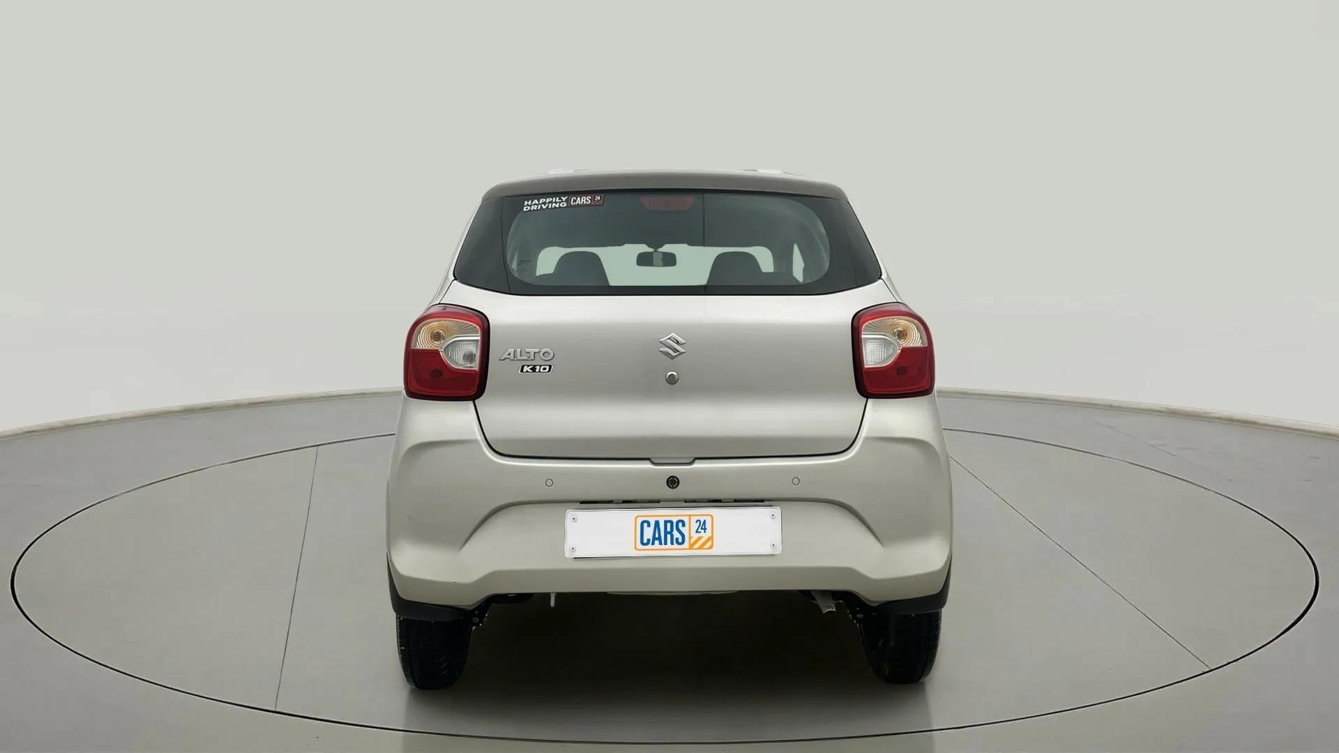Rear view of a maruti suzuki alto k10