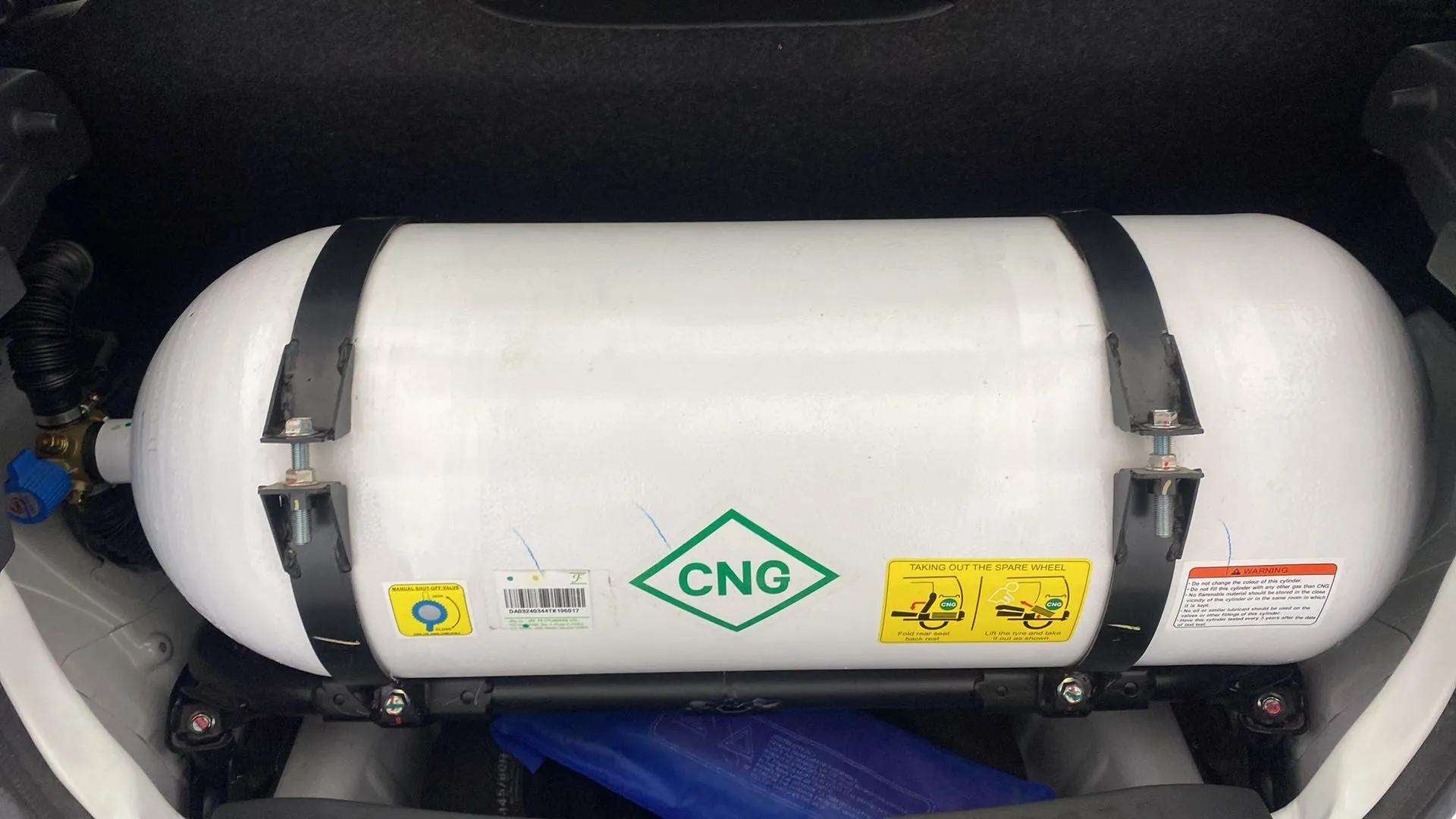 Cng cylinder in a Maruti Suzuki Alto K10