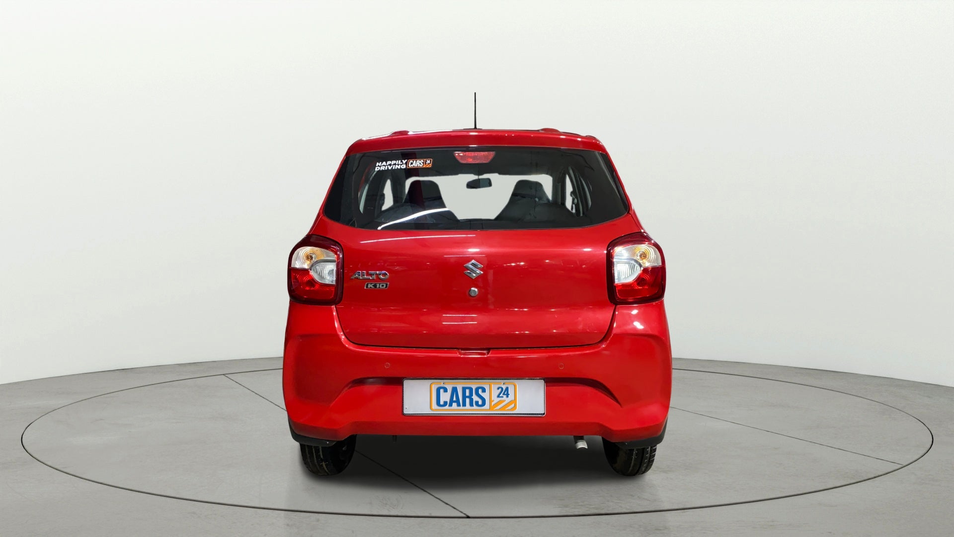 Rear view of a maruti suzuki alto k10