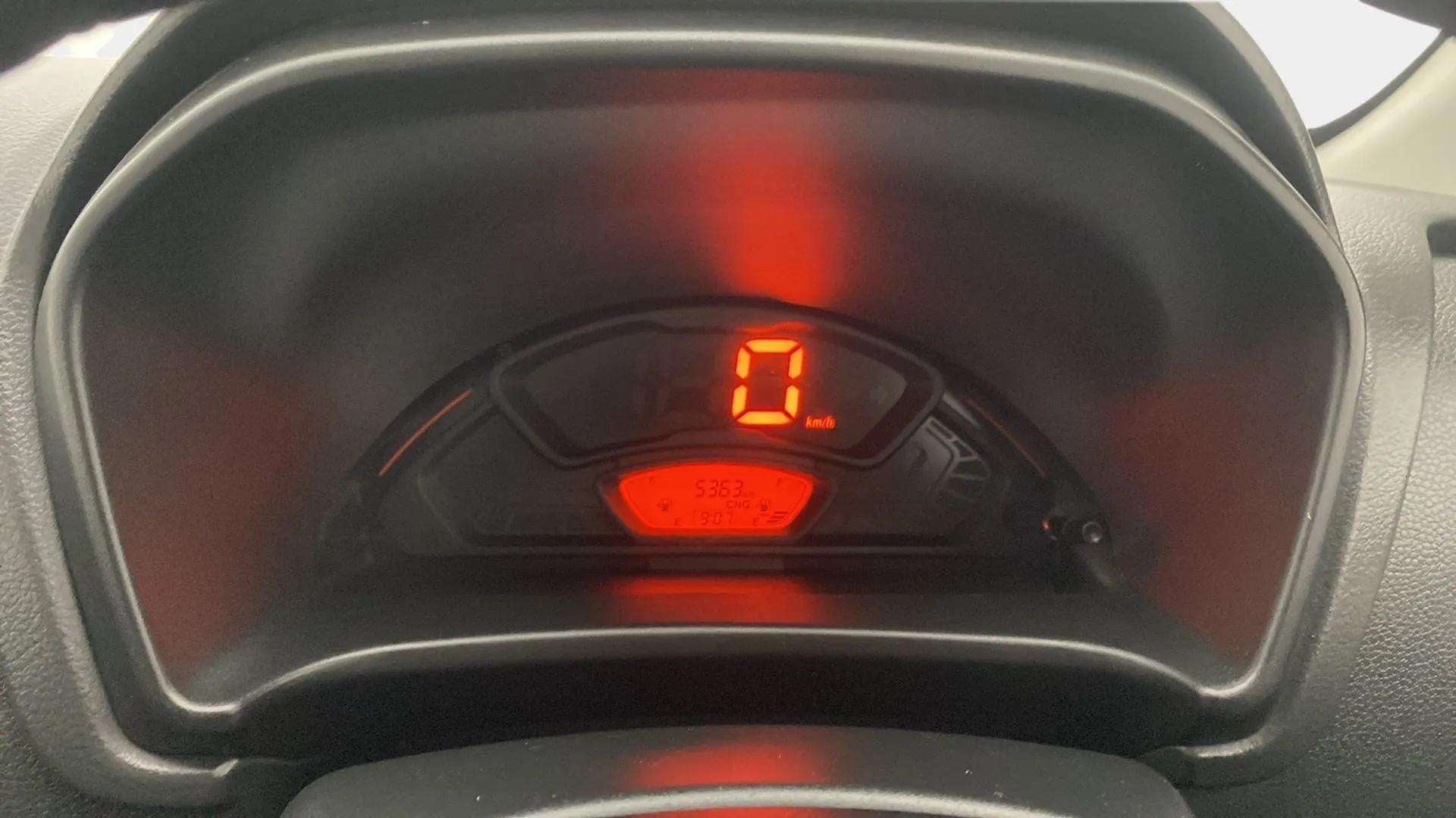 Digital instrument cluster of a Maruti Suzuki Alto K10