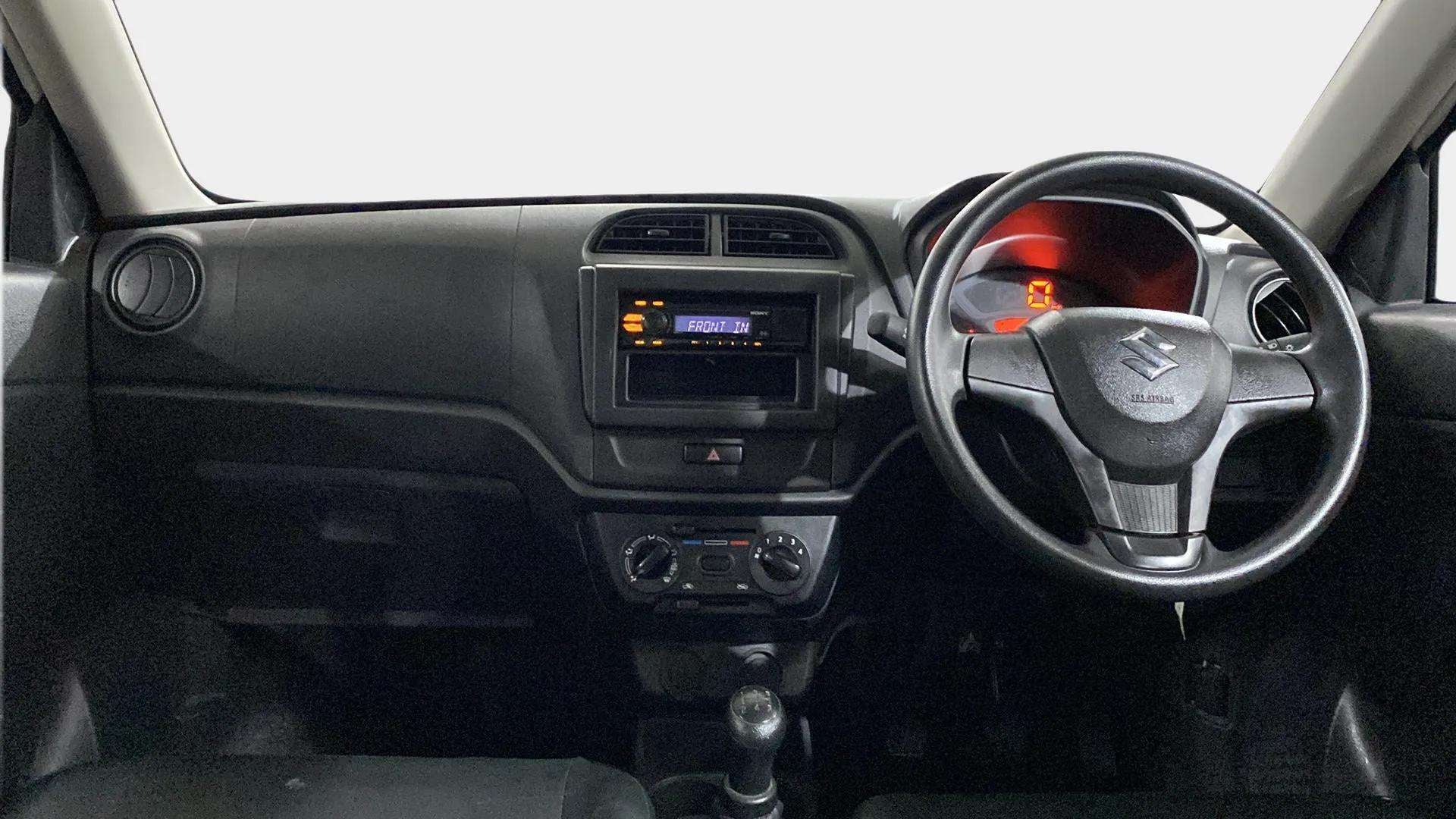 Dashboard and steering wheel of a Maruti Suzuki Alto K10