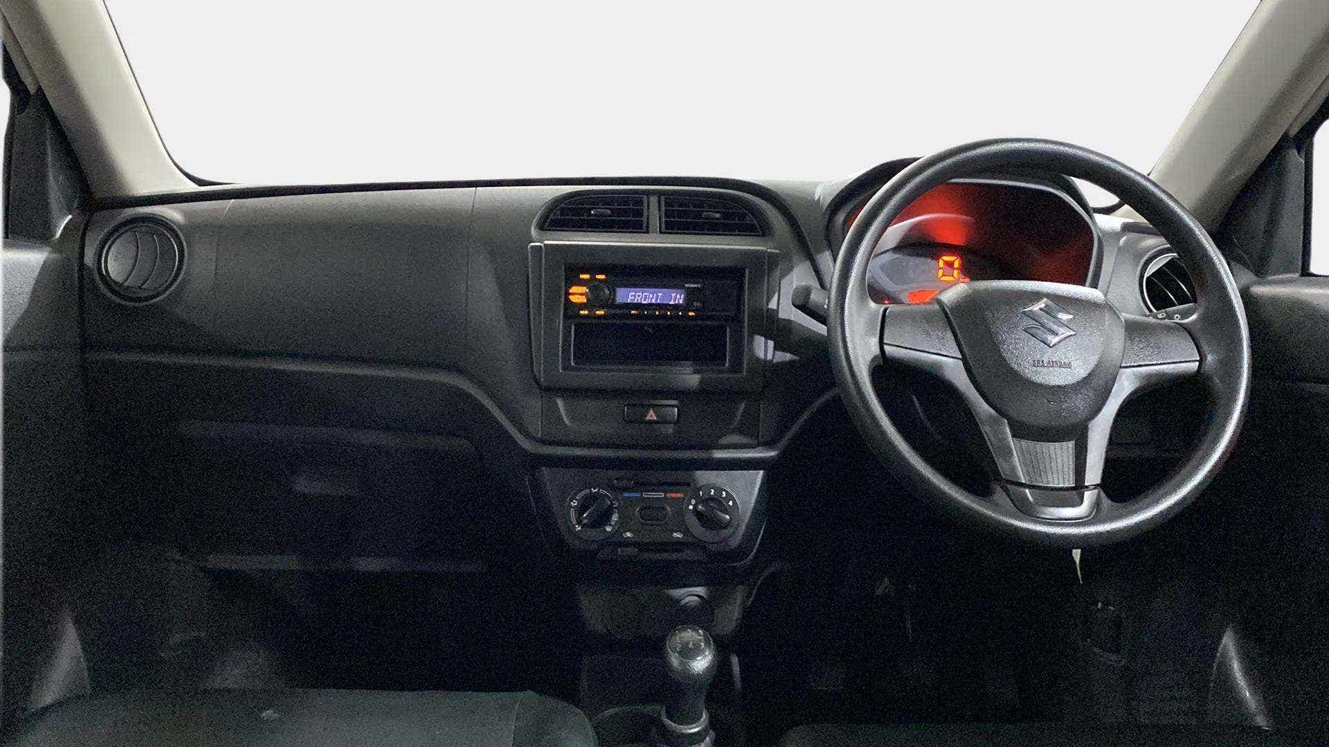Dashboard and steering wheel of a Maruti Suzuki Alto K10
