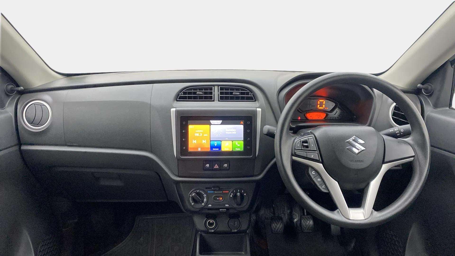 Dashboard and steering wheel of a Maruti Suzuki Alto K10