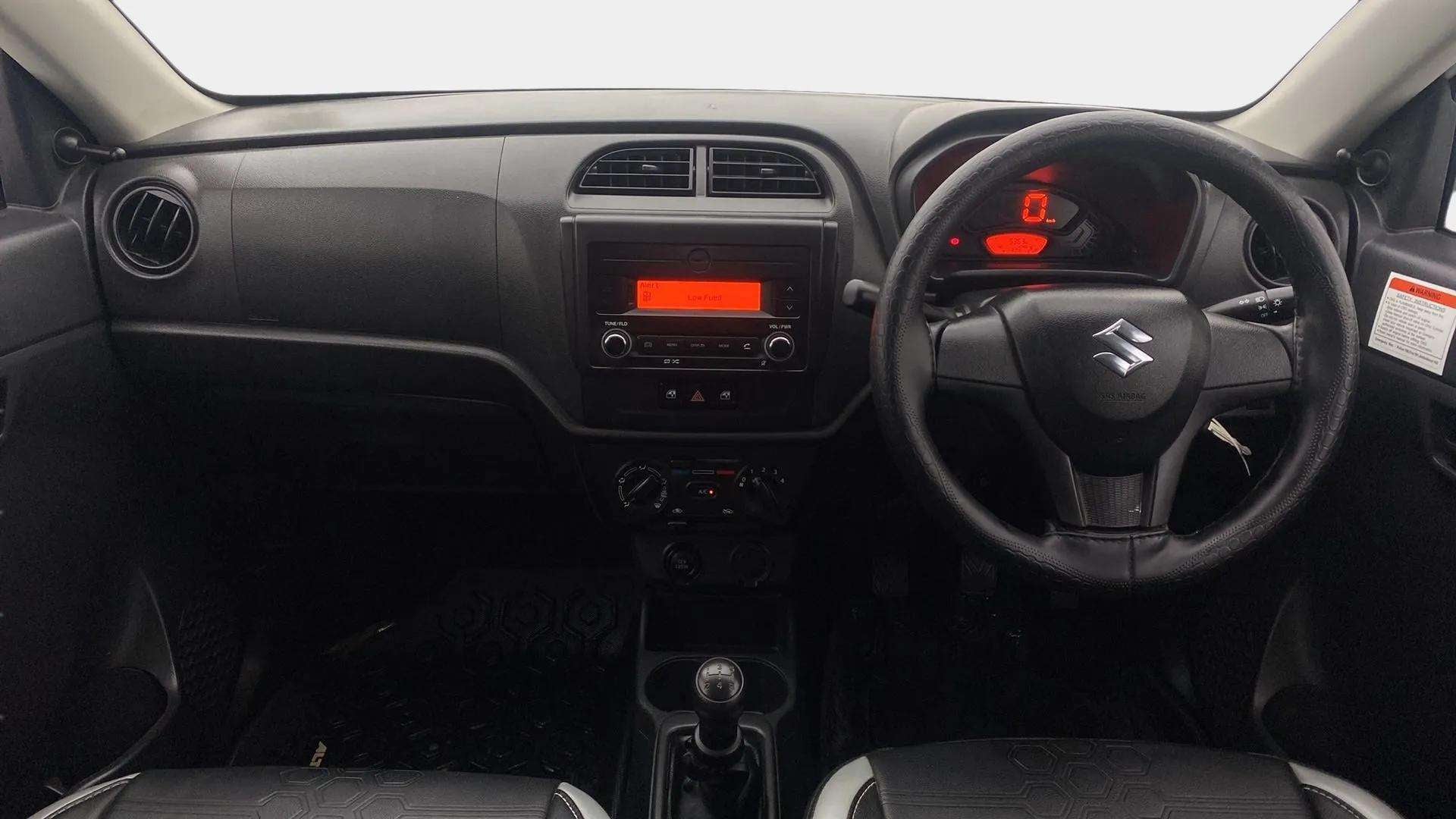 Dashboard and steering wheel of a Maruti Suzuki Alto K10