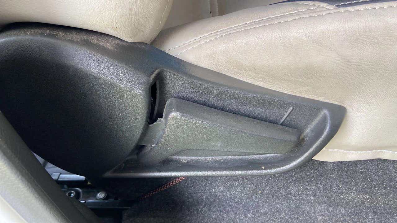 Seat adjustment lever of a Maruti Suzuki Alto K10