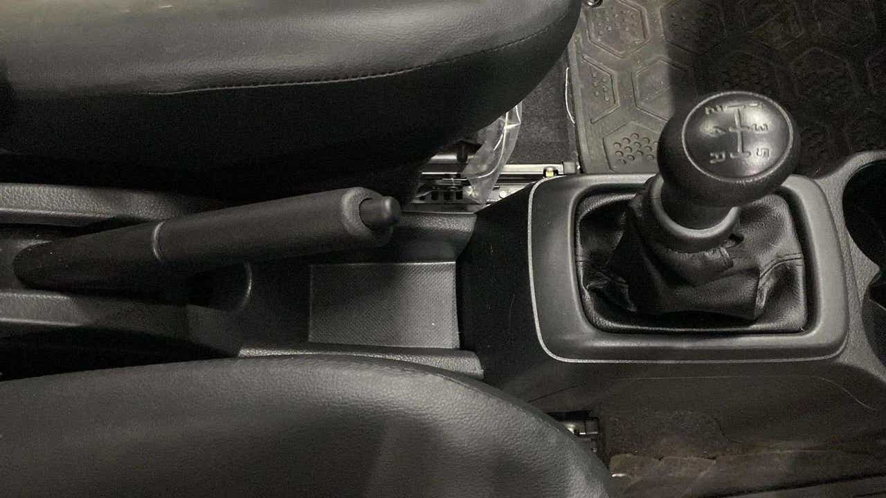 Center console and gear lever of a Maruti Suzuki Alto K10