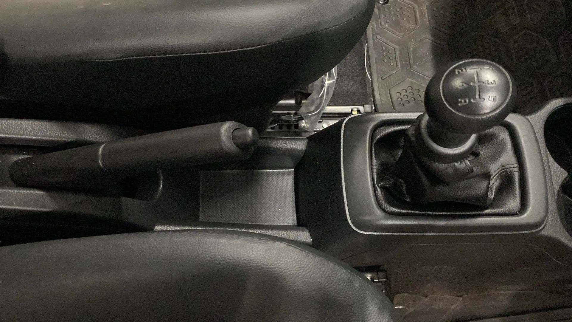 Center console and gear lever of a Maruti Suzuki Alto K10