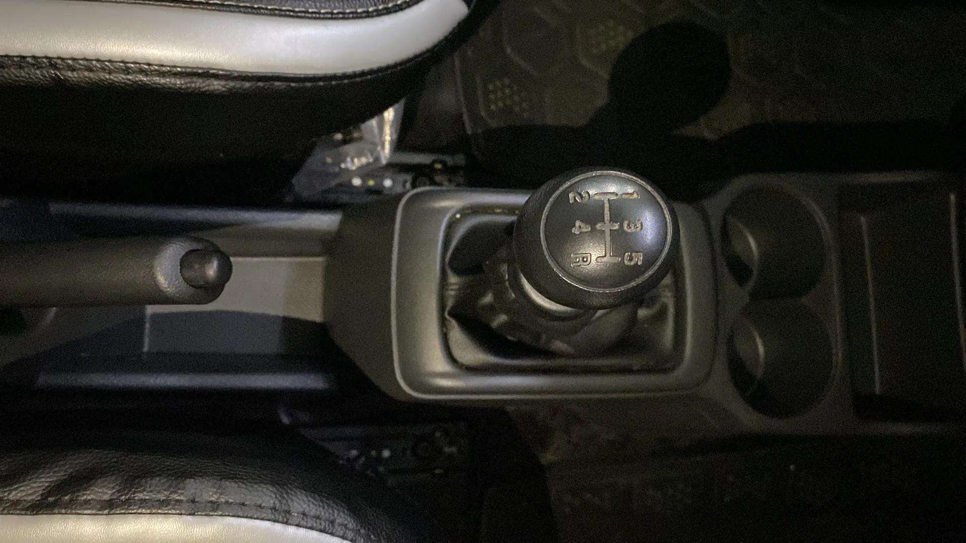 Gear shifter and center console of a Maruti Suzuki Alto K10