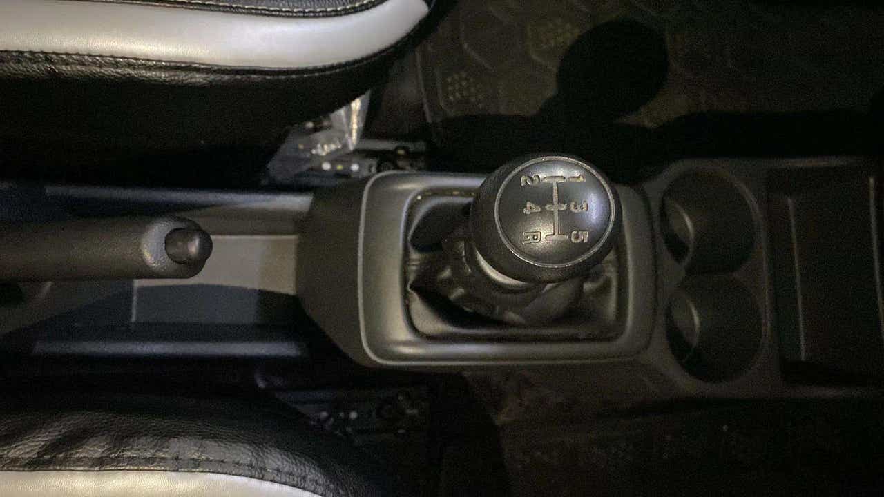 Gear shifter and center console of a Maruti Suzuki Alto K10