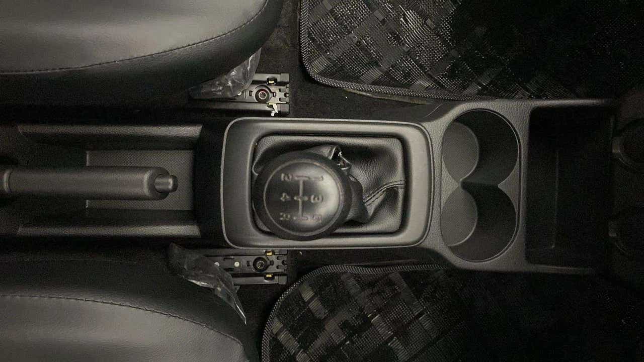 Gear shifter and center console of a Maruti Suzuki Alto K10