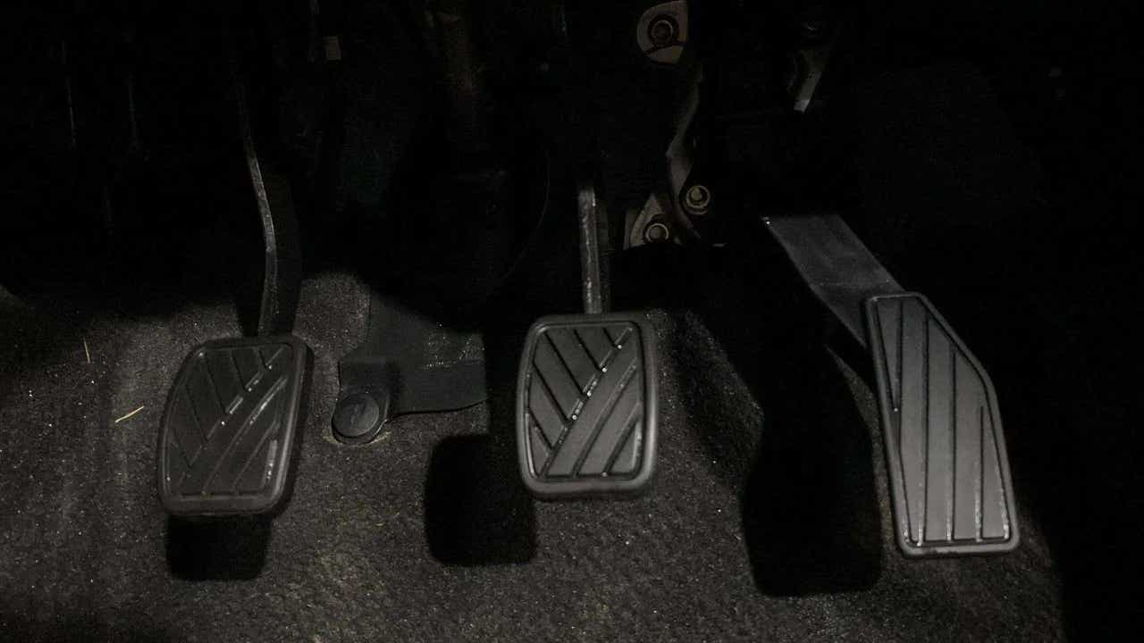 Foot pedals of a Maruti Suzuki Alto K10