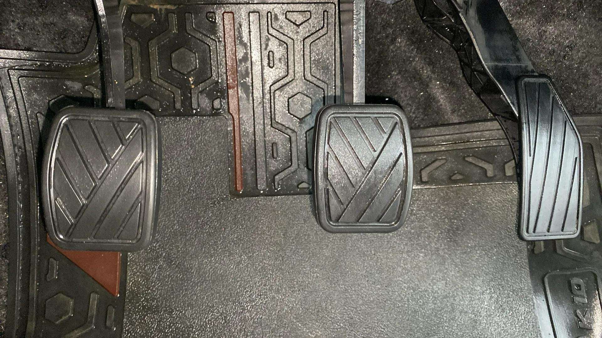 Foot pedals of a Maruti Suzuki Alto K10