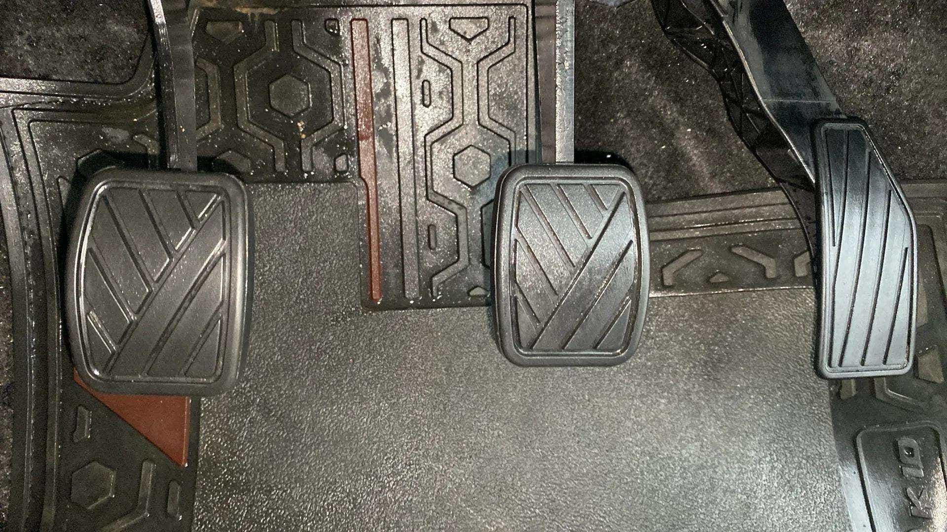 Foot pedals of a Maruti Suzuki Alto K10