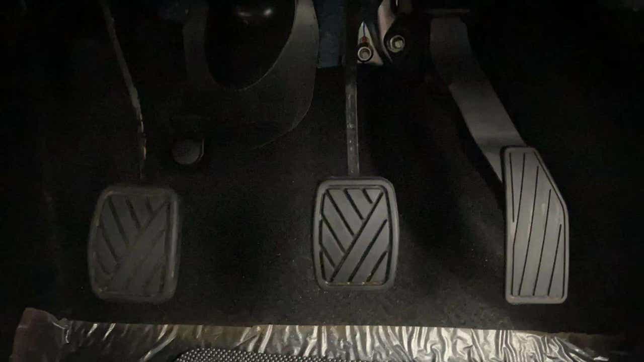 Foot pedals of a Maruti Suzuki Alto K10