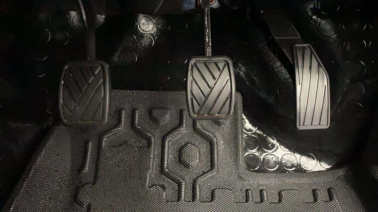 Foot pedals of a Maruti Suzuki Alto K10
