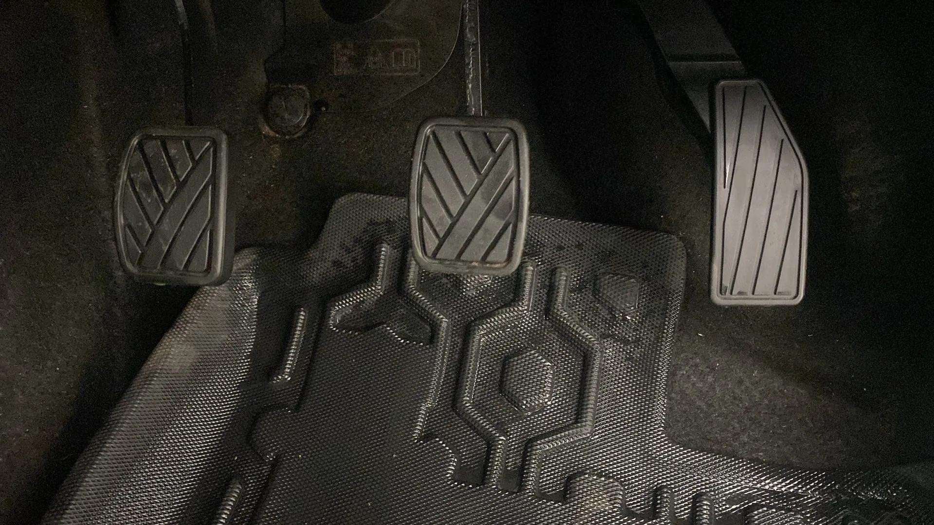 Foot pedals of a Maruti Suzuki Alto K10