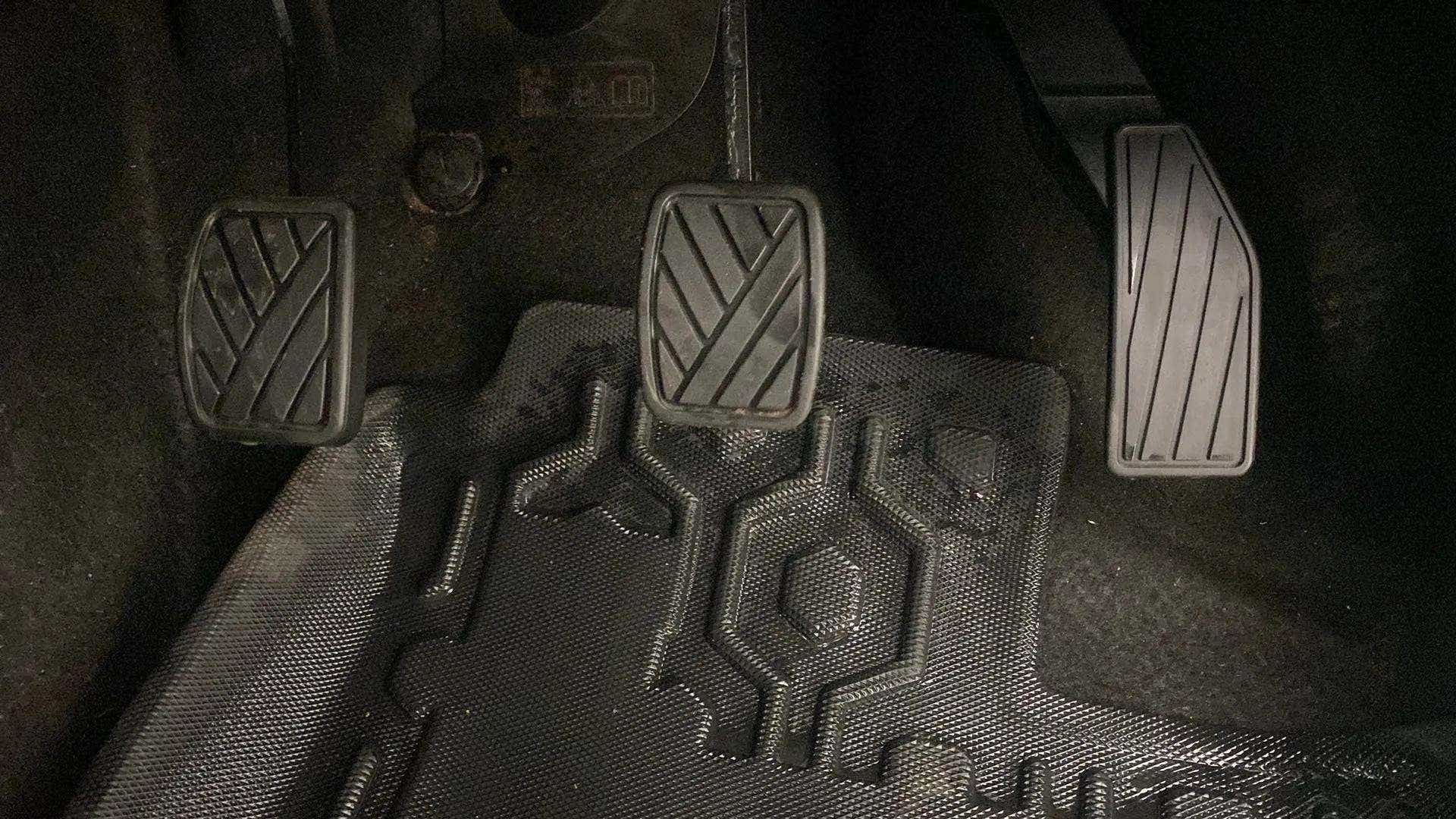 Foot pedals of a Maruti Suzuki Alto K10