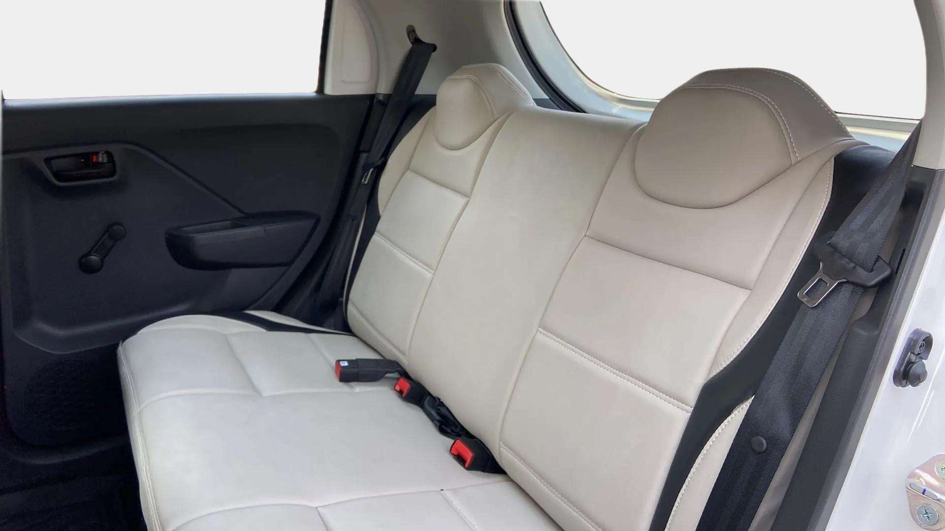 Rear seat view of a Maruti Suzuki Alto K10