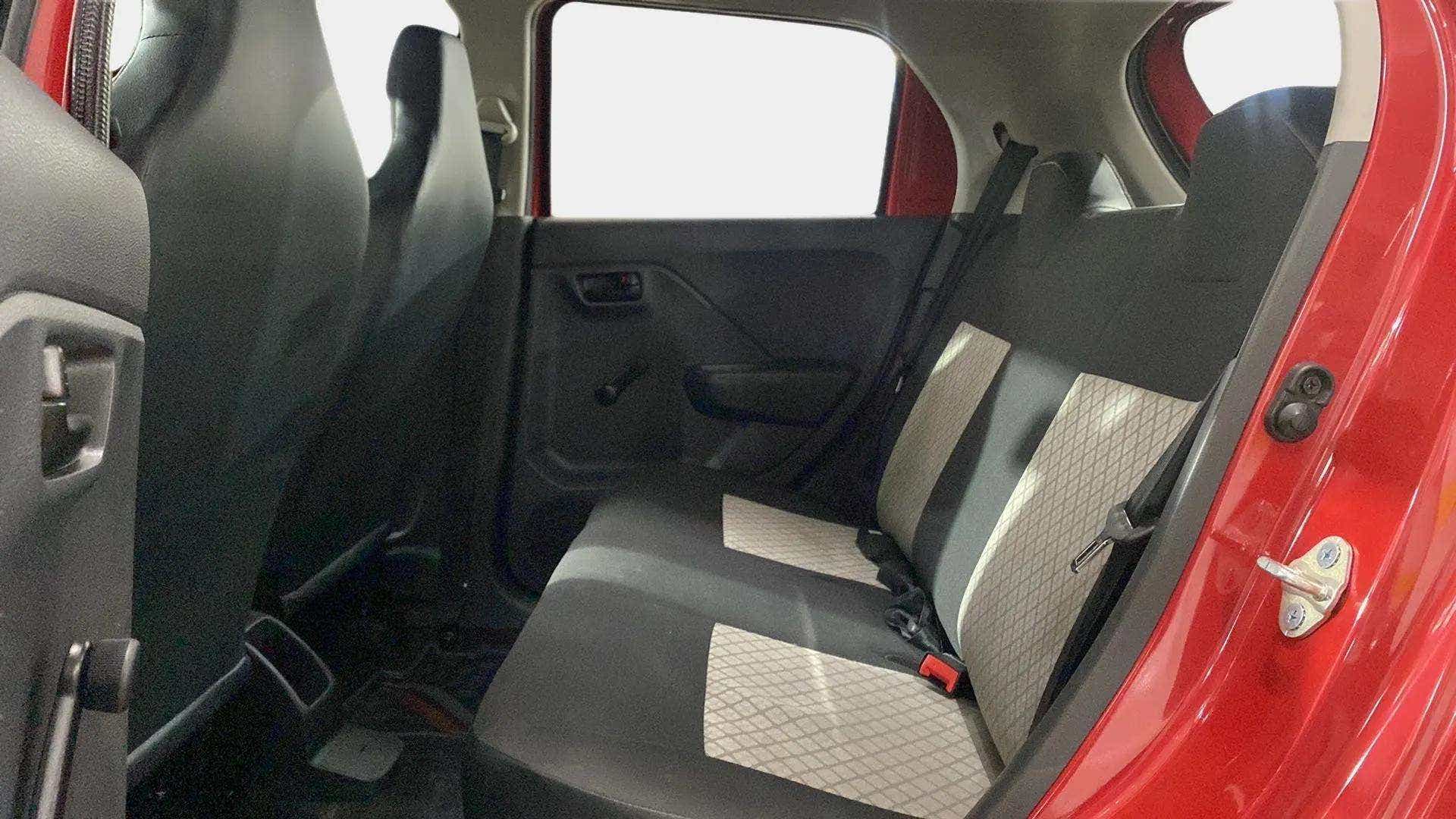 Rear seat view of a Maruti Suzuki Alto K10