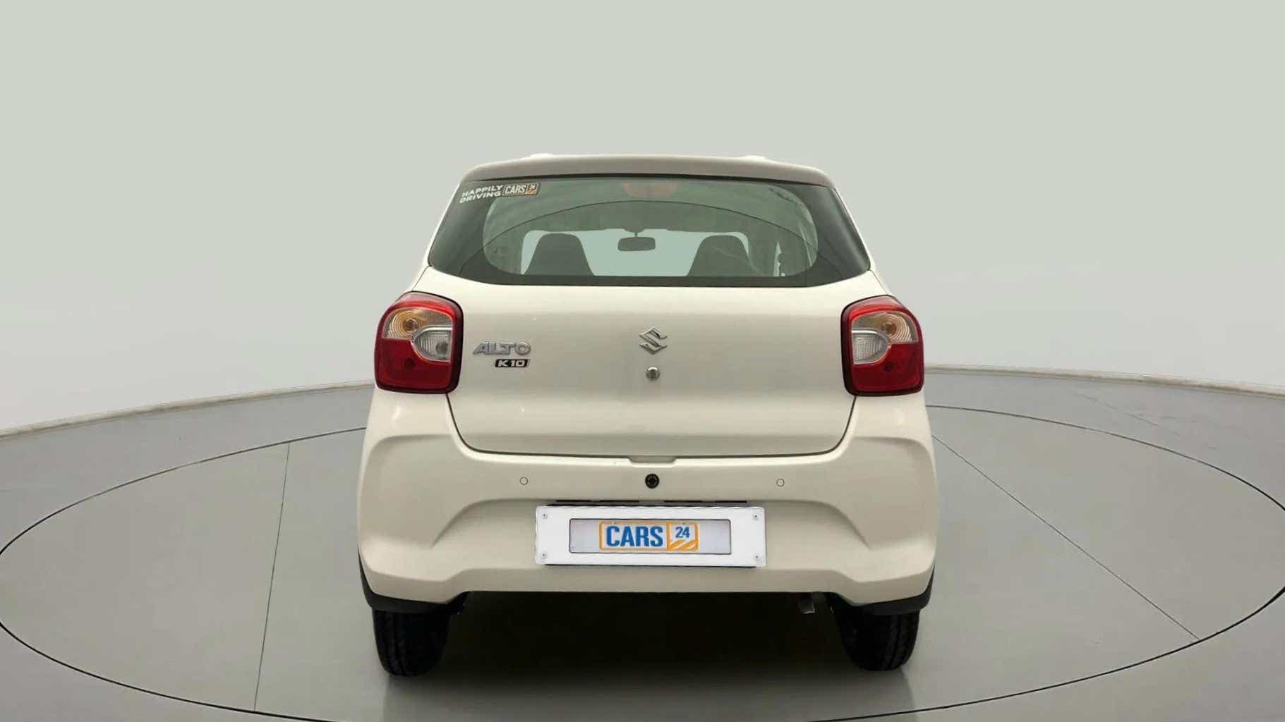 Rear view of a Maruti Suzuki Alto K10