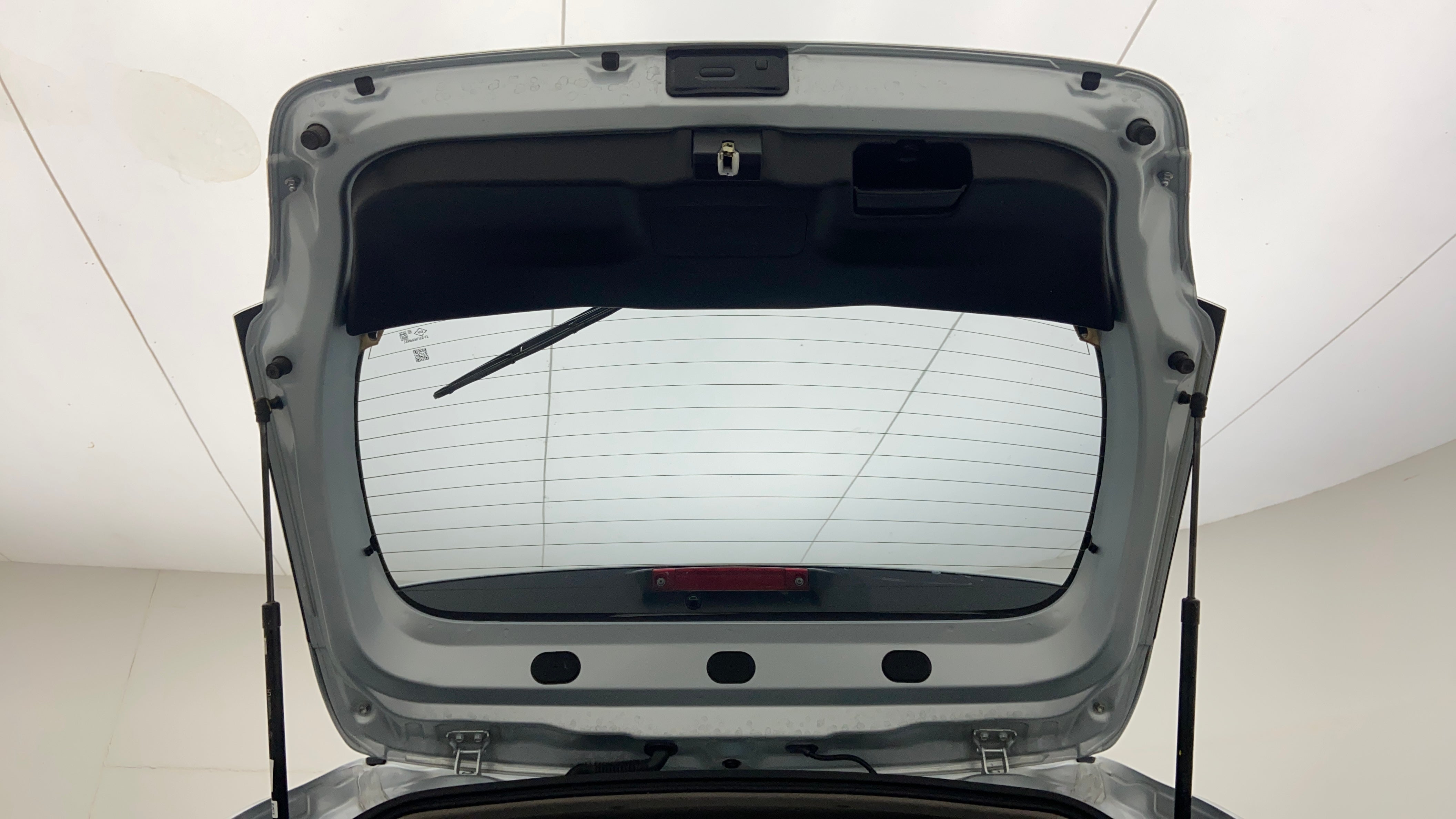 Open boot lid view of a Maruti Suzuki Baleno