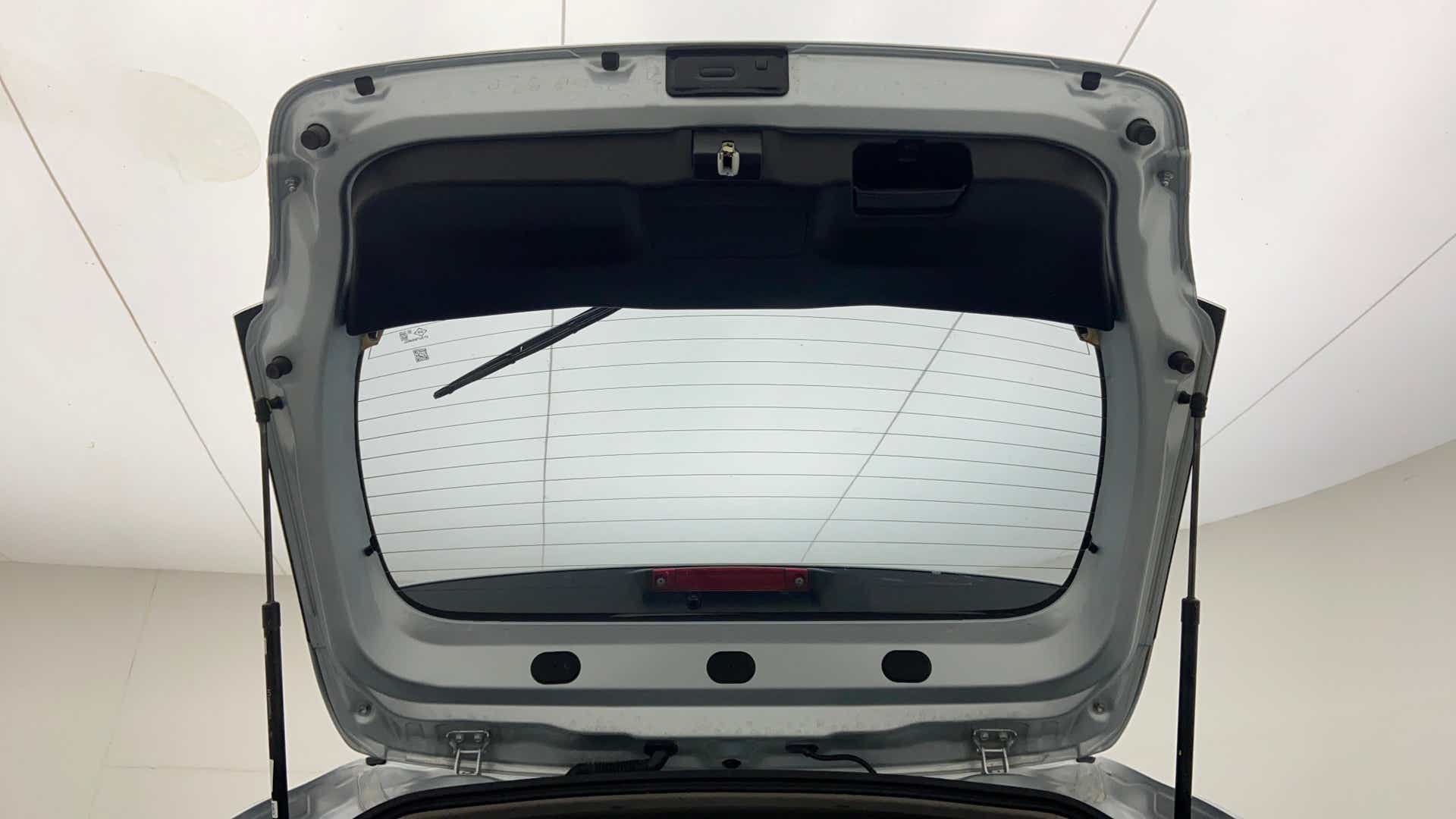 Open boot lid view of a Maruti Suzuki Baleno