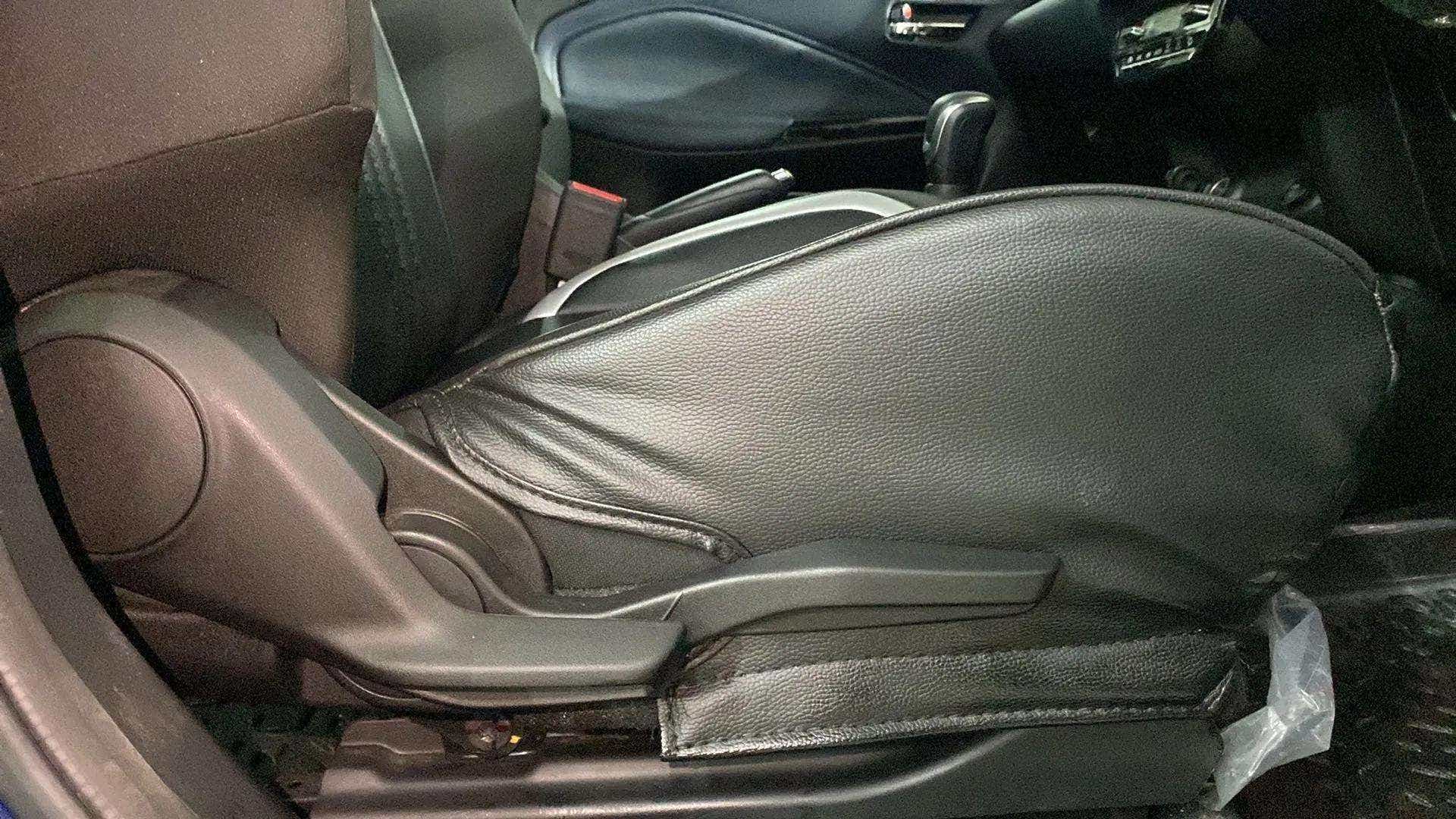 Front seat side view of a Maruti Suzuki Baleno
