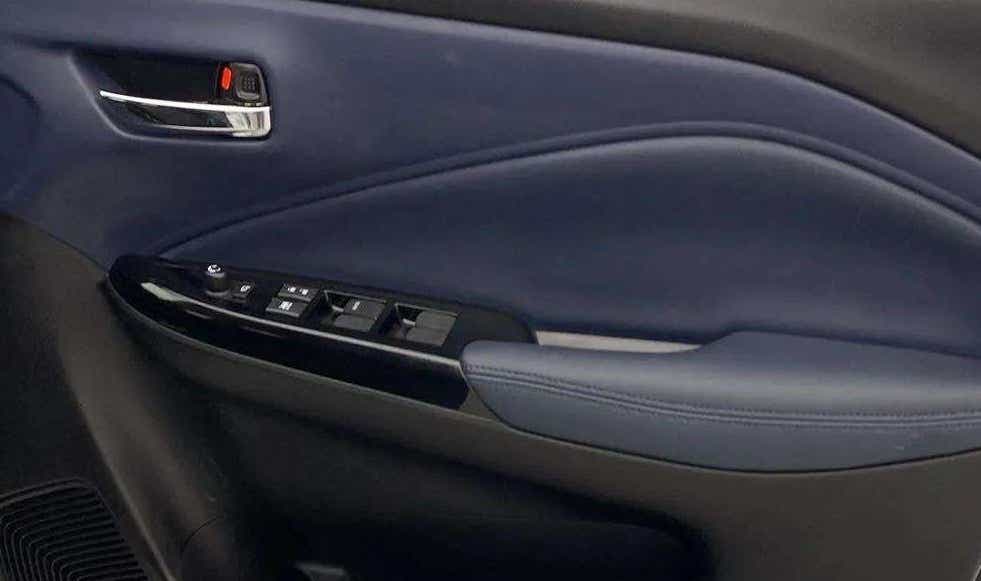 Driver side interior door panel of a Maruti Suzuki Baleno