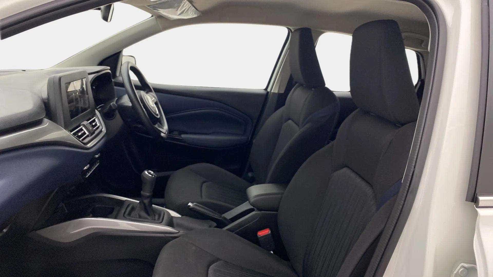 Front interior view of a Maruti Suzuki Baleno