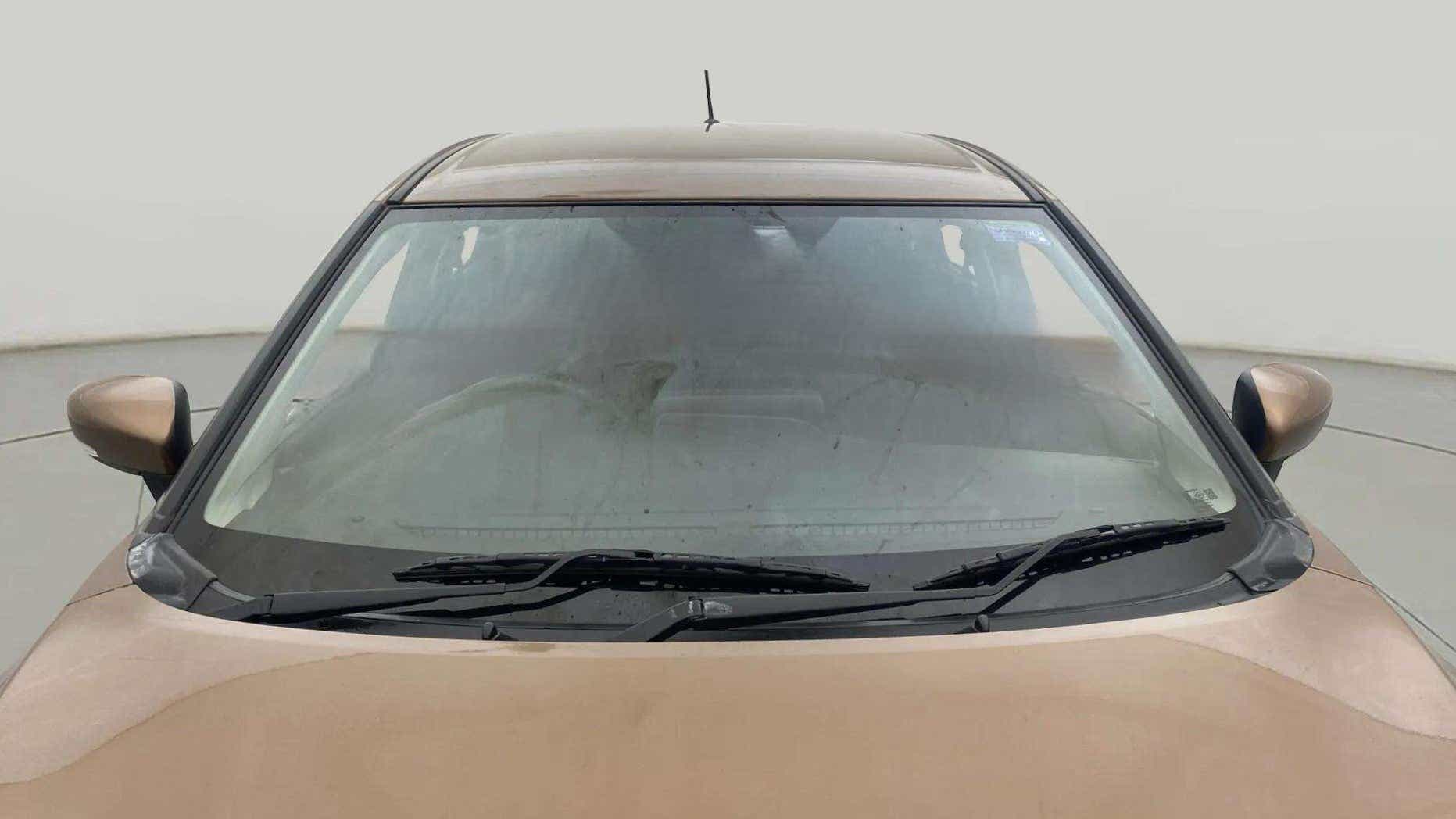 Front windshield view of a Maruti Suzuki Baleno