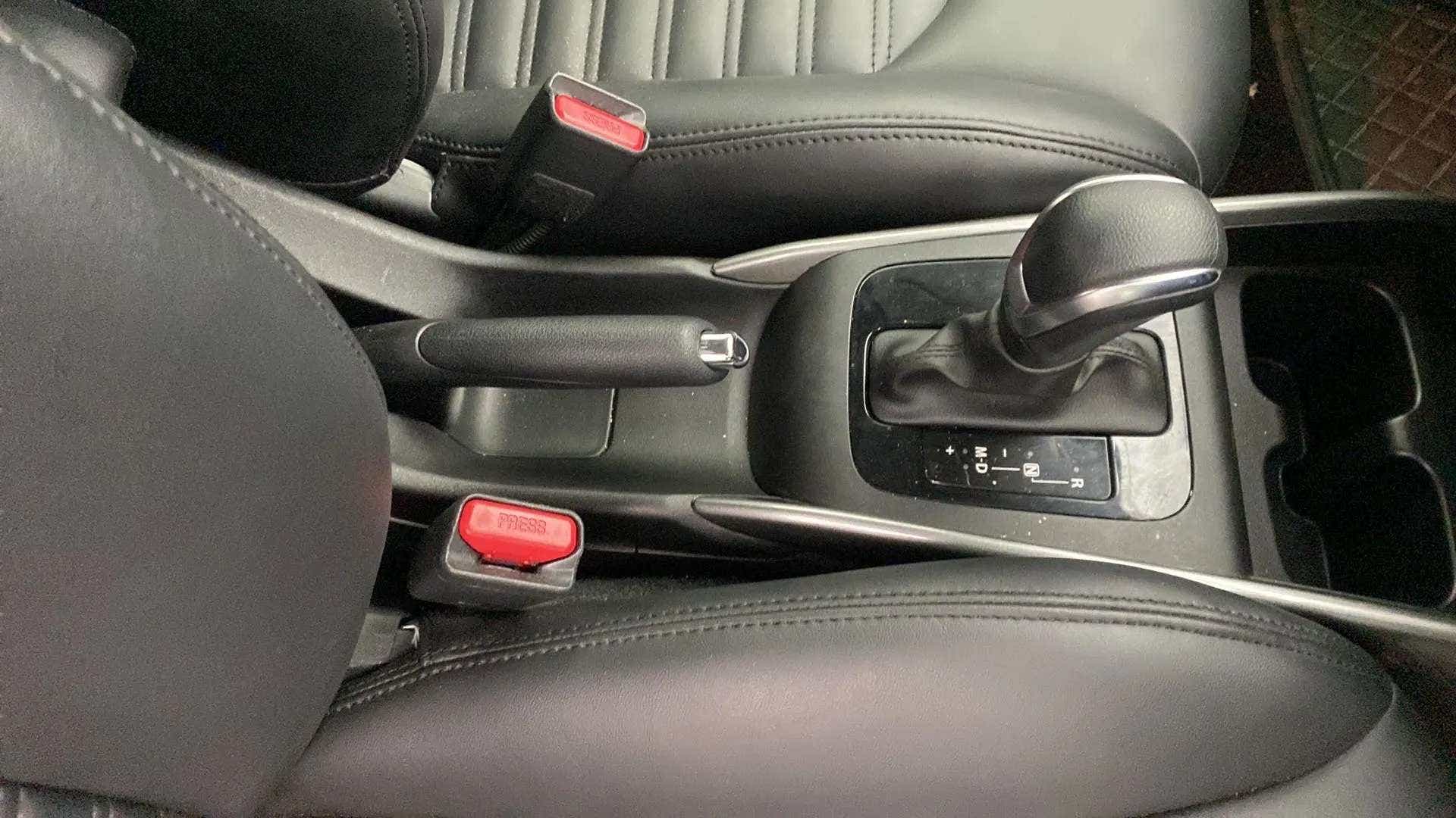 Center console and gear lever of a Maruti Suzuki Baleno