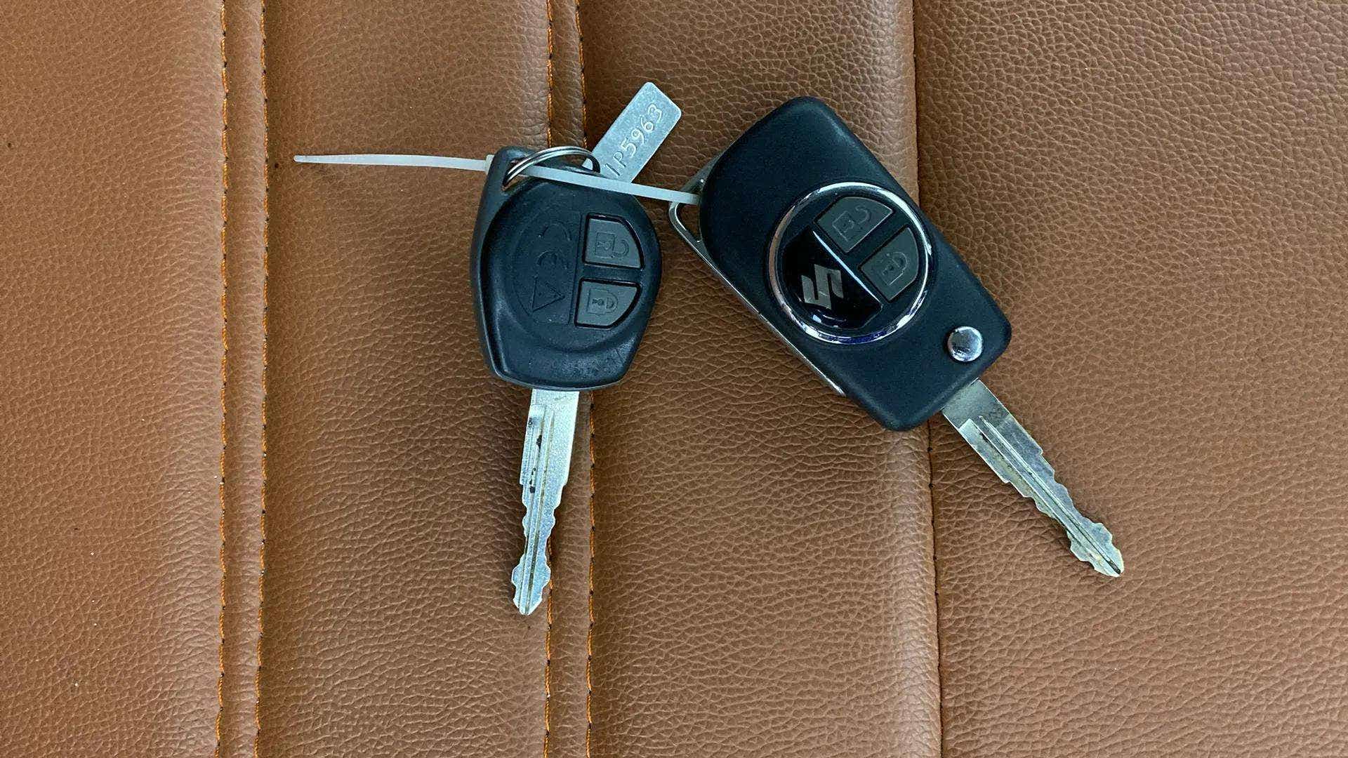 Car key fobs of a Maruti Suzuki Baleno