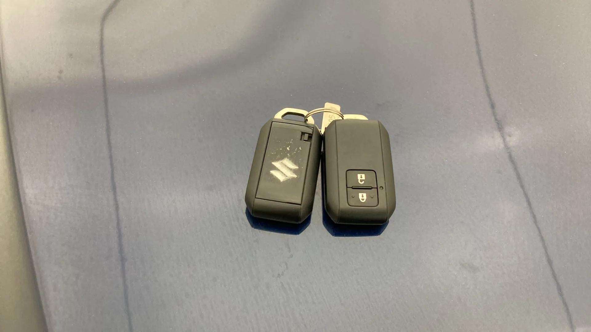Car key fobs on a Maruti Suzuki Baleno