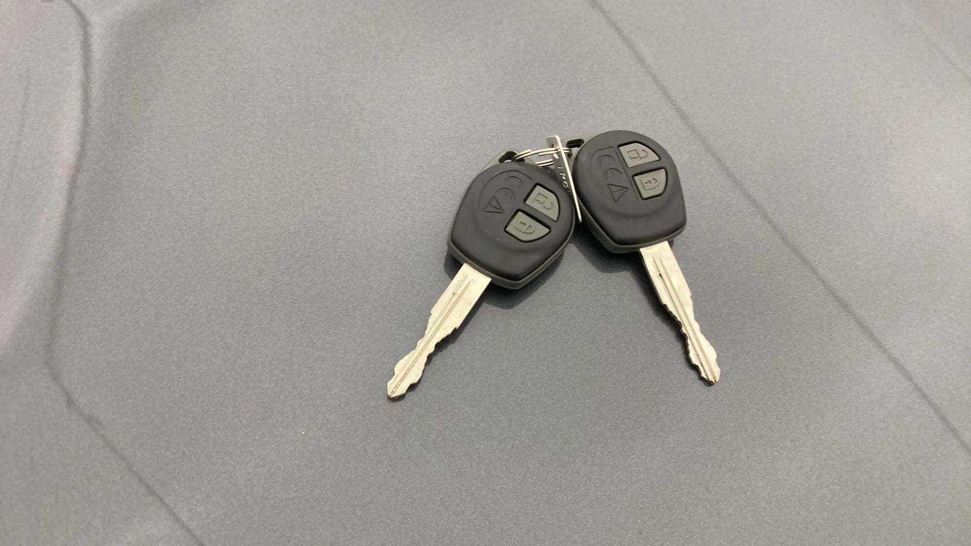 Set of car keys on a Maruti Suzuki Baleno